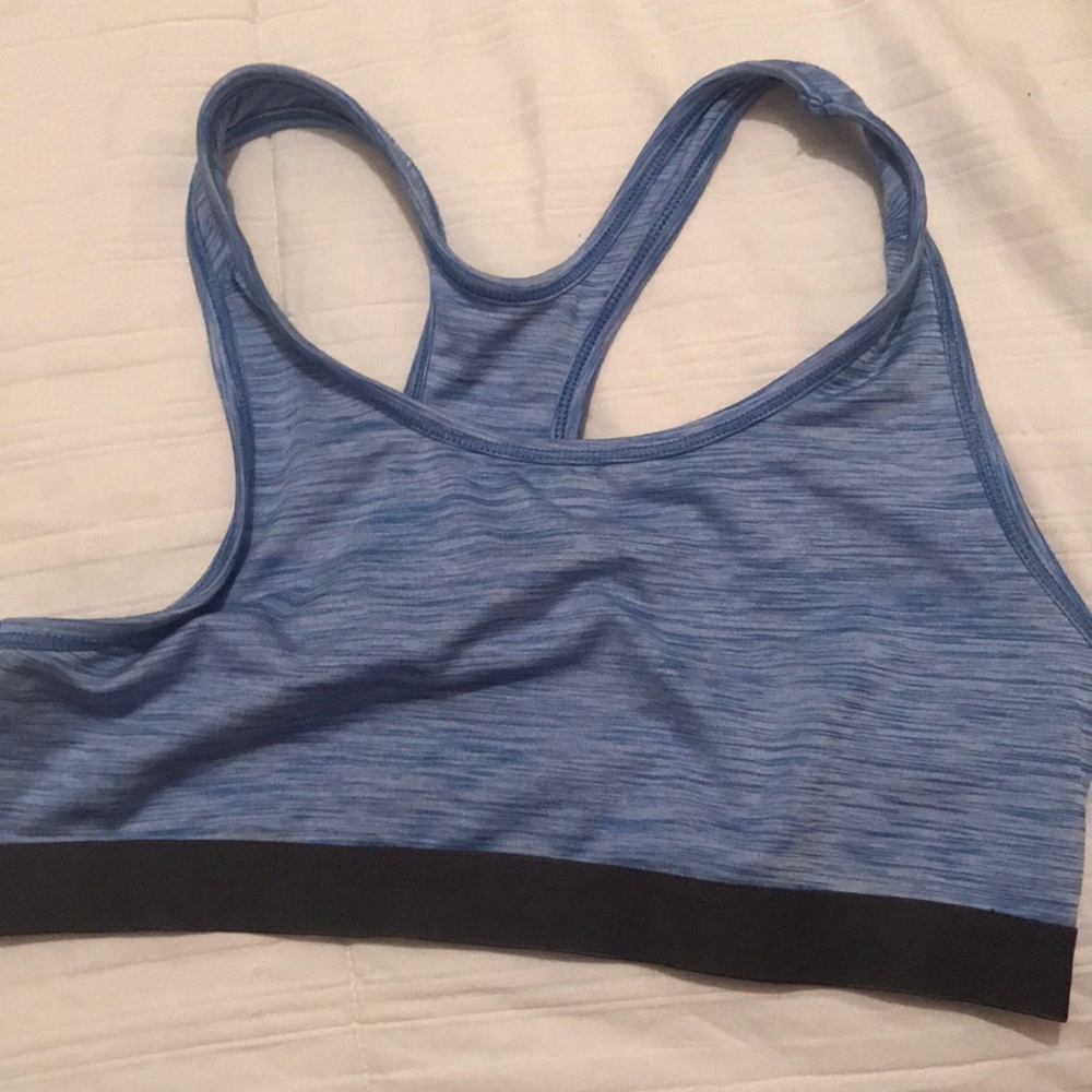 1 light blue sports bra